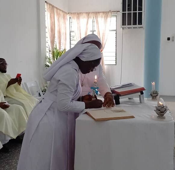 Sr. Elizabeth Nyamakye, SIJ, first profession of Vows